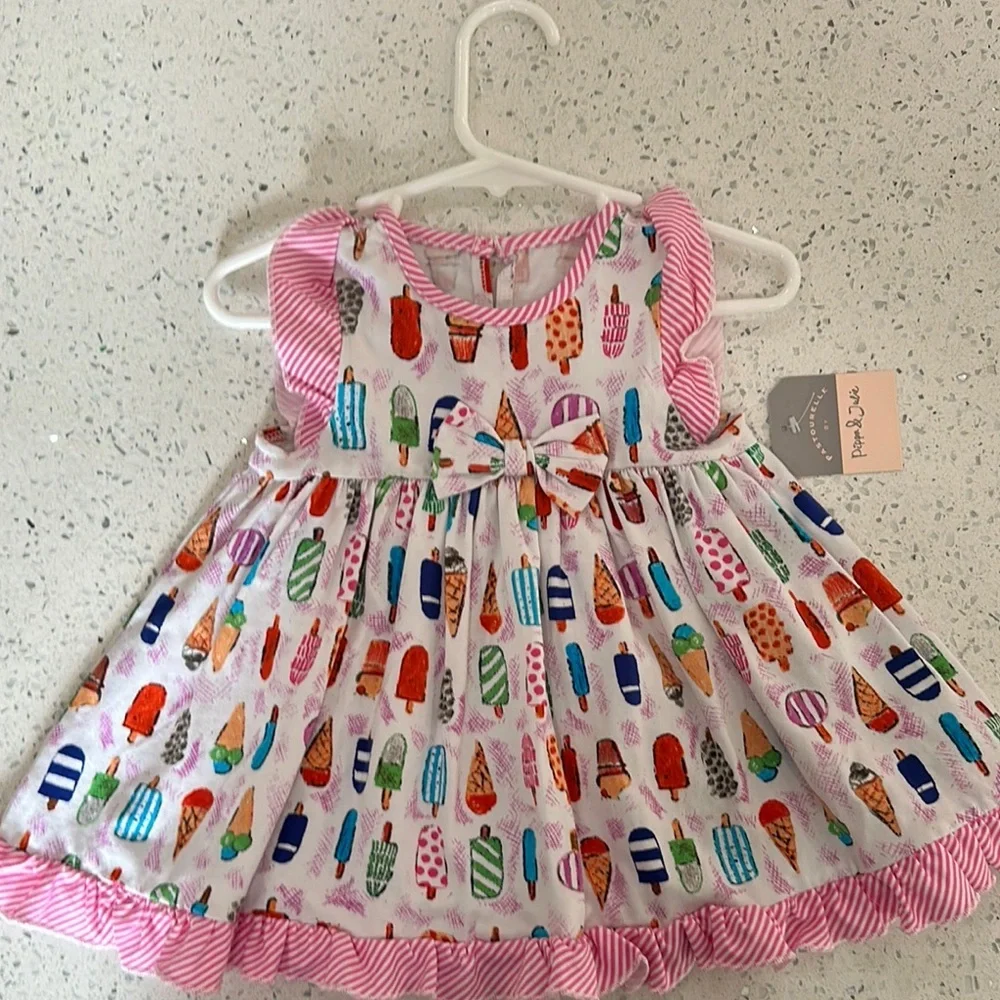 NWT Pippa & Julie Ice Cream Print Dress - Picture 1 of 3